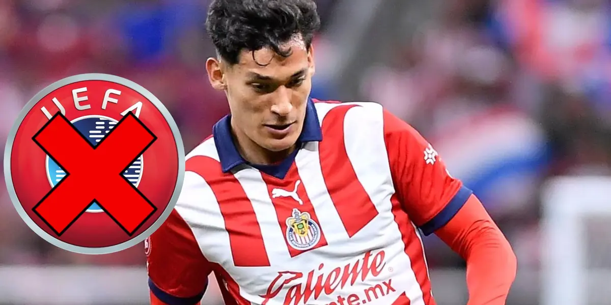 Chiquete Orozco y logo de la UEFA