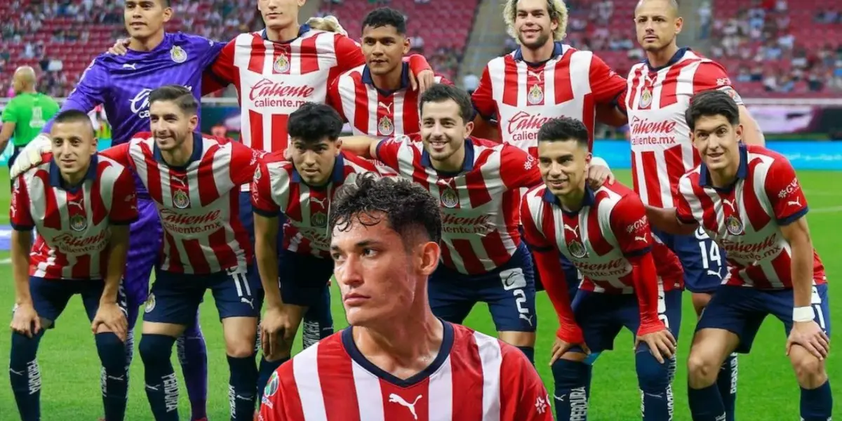 Chiquete y jugadores de Chivas en la foto