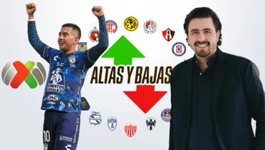 Chiquito con los clubes de la Liga Mx y Amaury Vergara