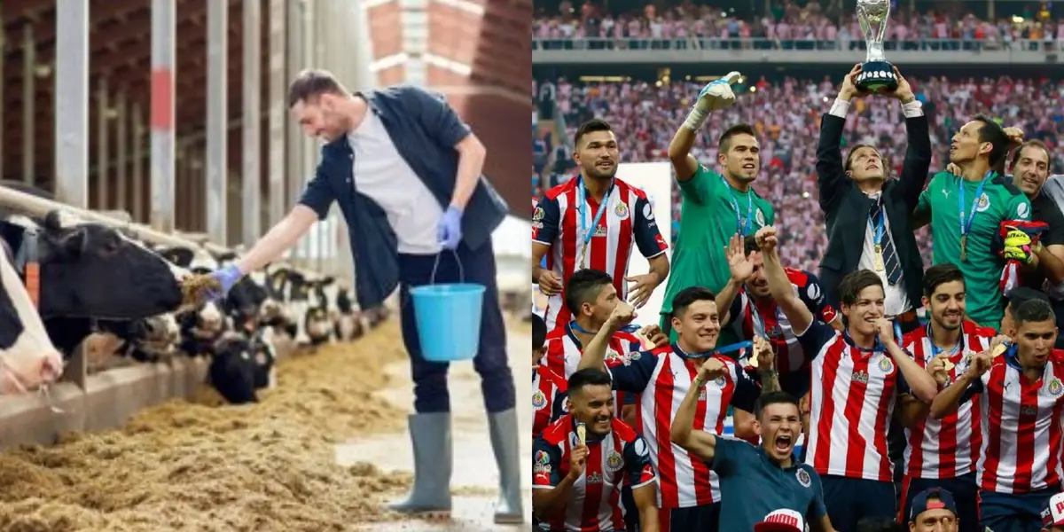 Chivas de Guadalajara tuvo un jugador que aportó dentro del vestidor y ganó un título, ahora cuida ganado vacuno.
