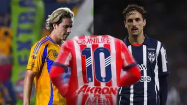 Córdova y Cortizo con la 10 de Chivas/FOTO: Fútbol Total