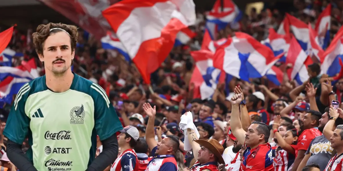 Cortizo con el Tricolor y afición de chivas