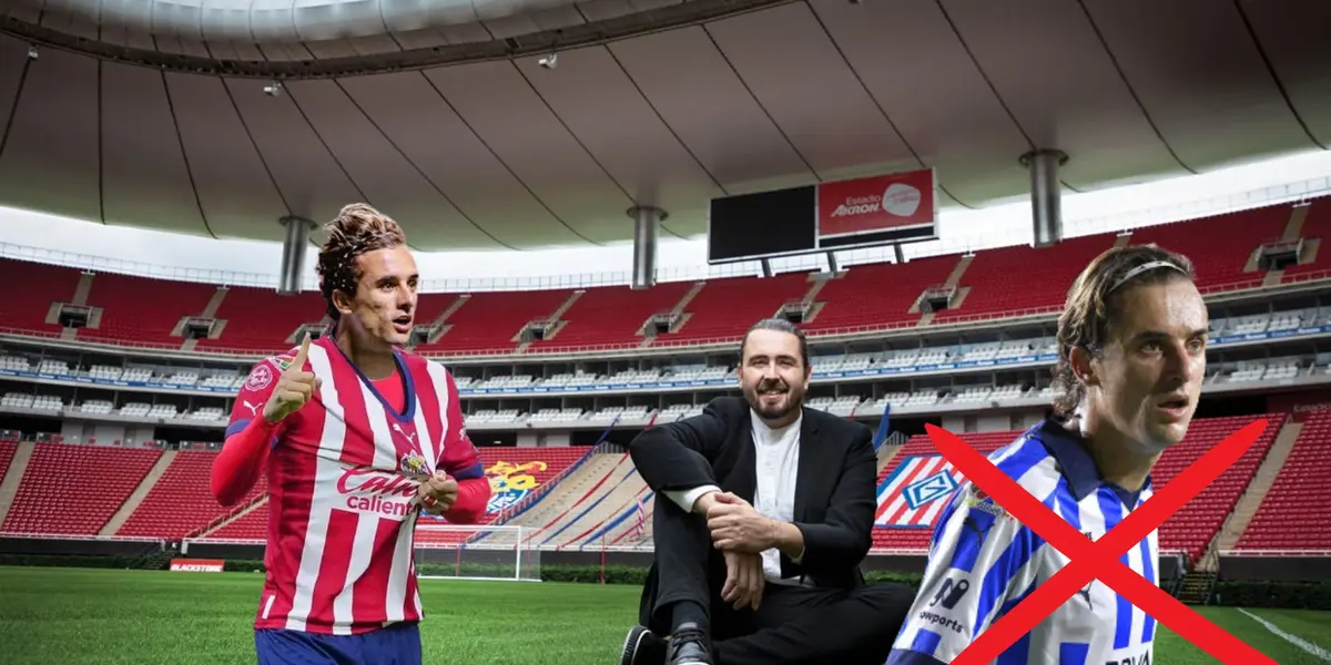 Cortizo con la de Chivas y Cortizo con la de Rayados y amaury en el Akron
