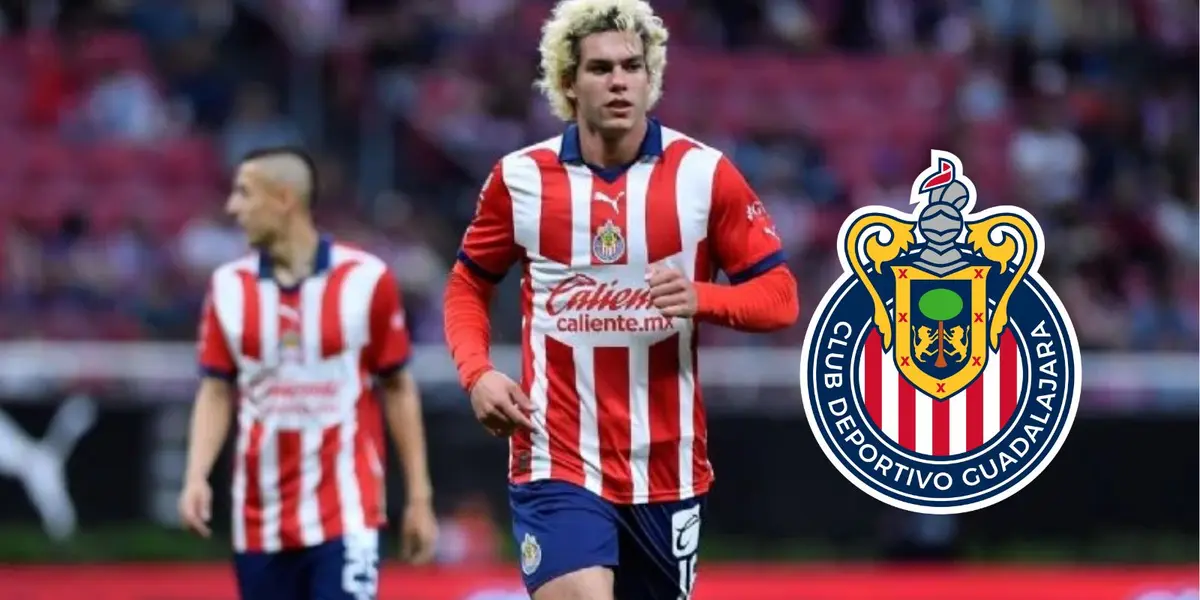 Cowell con Chivas y el logo/FOTO: X Chivas