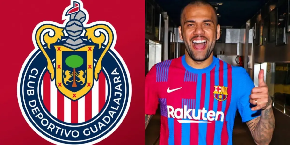 Dani Alves le dio un regalo al que considera el mejor jugador del Guadalajara.