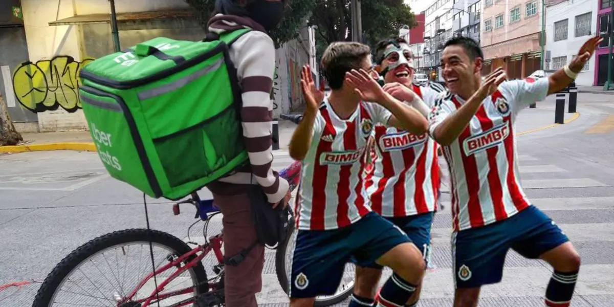 de jugar en Chivas a repartir comida