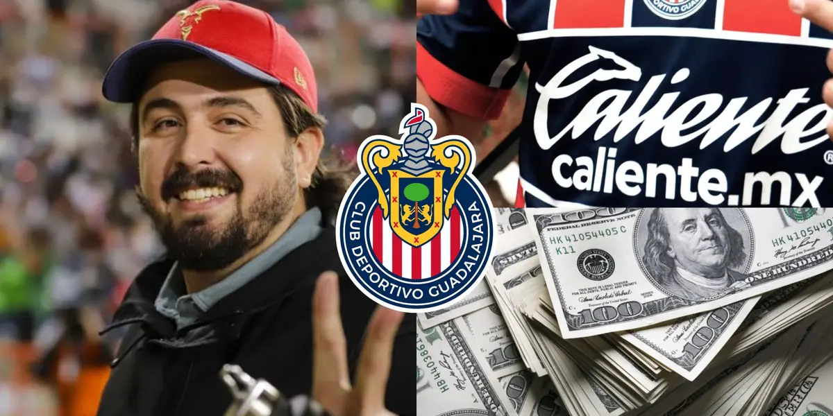 Dicen que no hay dinero en Chivas, pero Caliente paga una fortuna por salir en la camiseta.