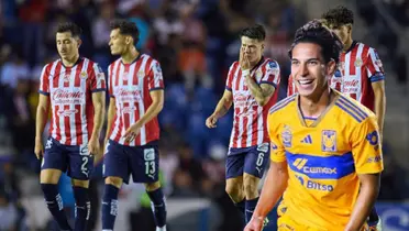 Diego Lainez y jugadores de Chivas (Foto tomada de: MexSport)