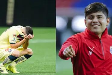 Eduardo López no se olvida de su pasado en las Chivas. Esto hizo en el juego ante el América.