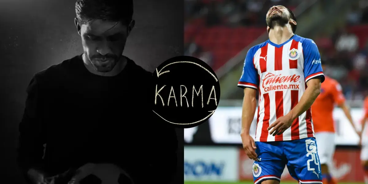 El delantero cobró millones en Chivas que no se merecía y hoy el karma se las regresa.