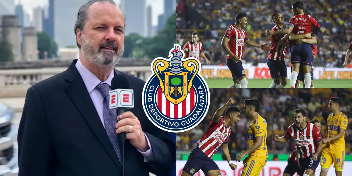 El ex jugador de Chivas y Tigres, hoy analista de ESPN no pudo ocultar su alegría con el triunfo rojiblanco.