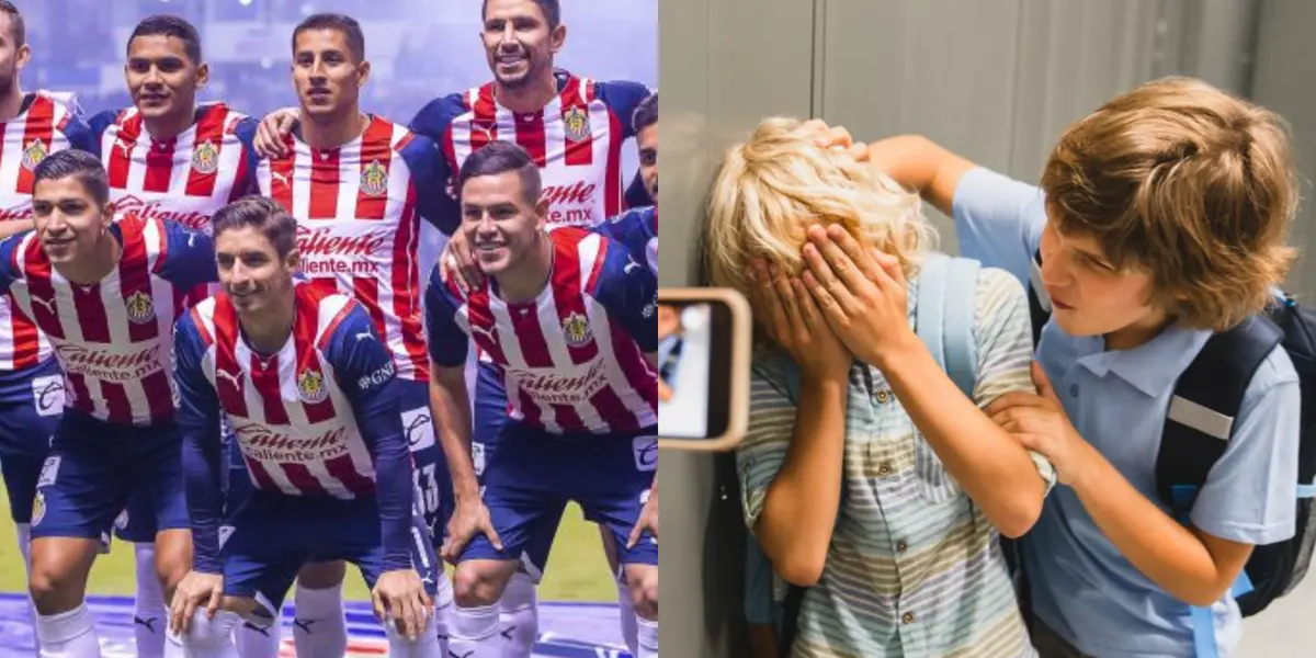 El vestidor de las Chivas no vio con buenos ojos al jugador.