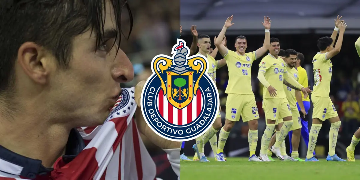 En América lo quieren idolatrar, pero antes ya había jurado amor a Chivas y hasta beso el escudo.