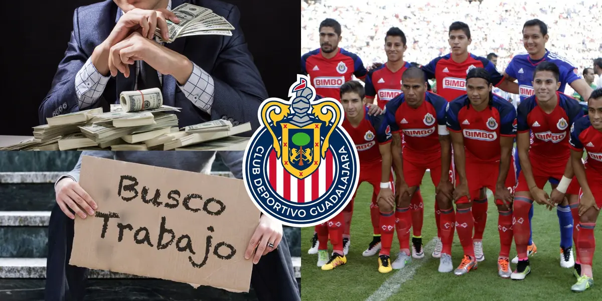 En Chivas ganó una fortuna, pero ahora se quedó sin trabajo y pide una oportunidad para volver al equipo.