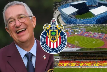 En dueño de Televisión Azteca reveló a dónde se llevaría a jugar a Chivas si compra el equipo.