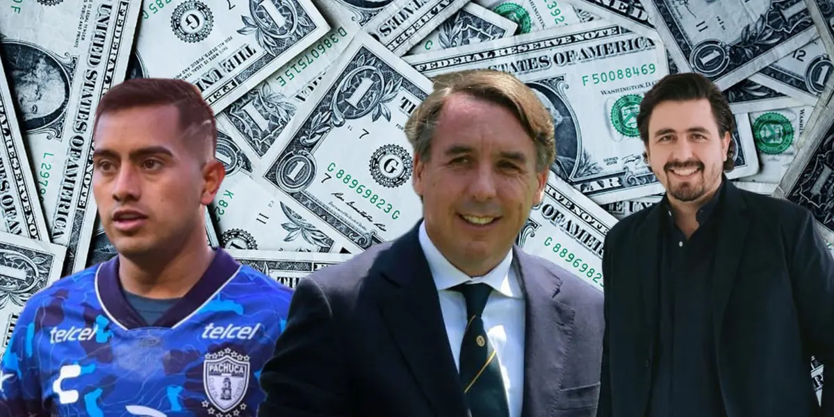 Erick Sánchez con Azcárraga y Amaury Vergara