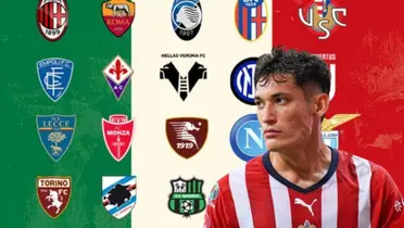 Escudos de los clubes de Italia y Chiquete Orozco / Fútbol Sapiens