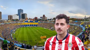 Estadio Ciudad de los Deportes tomado de ESTO, con Mozo al frente