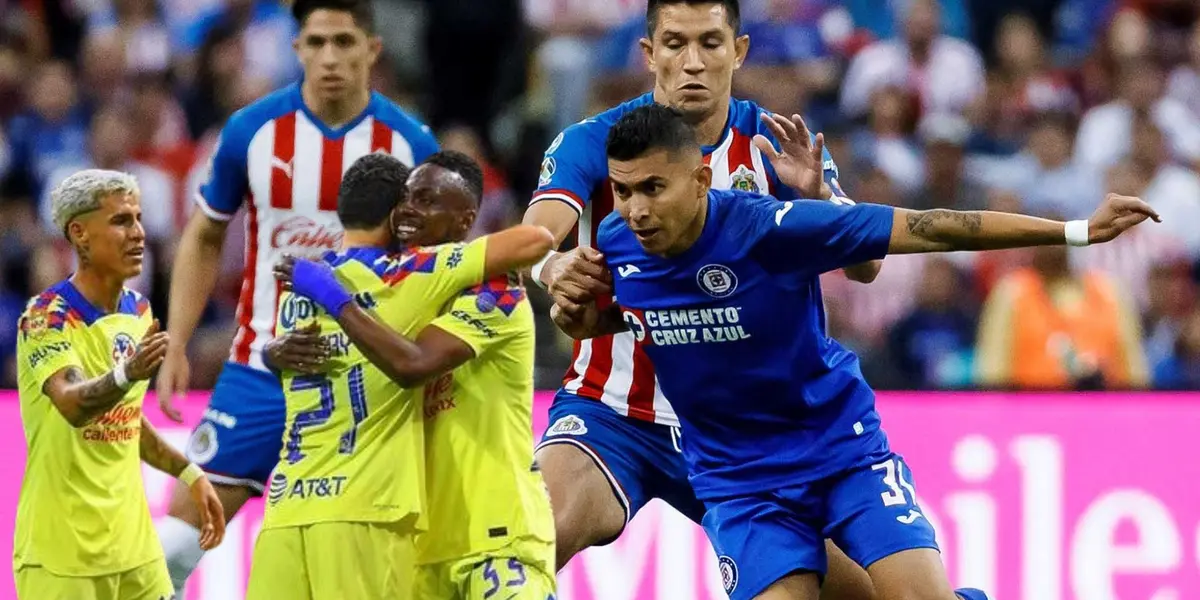 Ex jugadores de Chivas contra Cruz Azul y jugadores del América