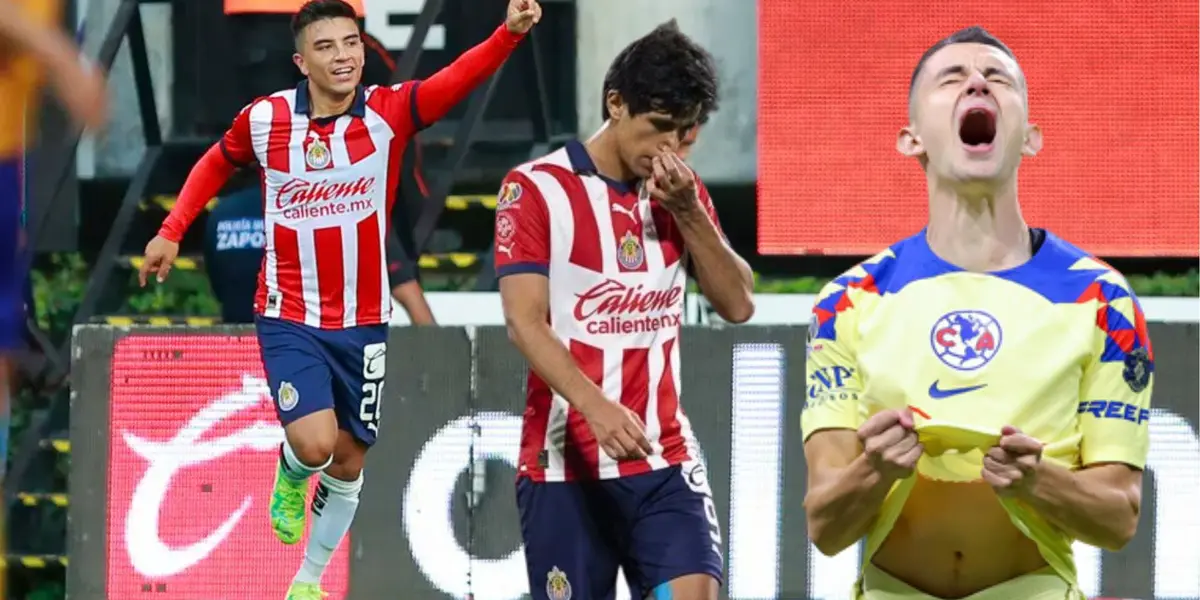 Fernando Beltrán festejando y Macías y Fidalgo lamentándose