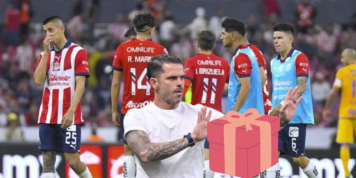 Fernando gago dejando un regalo a Chivas/Récord