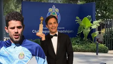 Fernando Gago junto a Gael García Bernal / FOTO CONTRAMURO