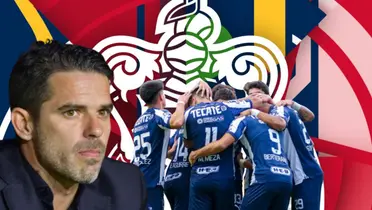 Fernando Gago junto a jugador de Monterrey / FOTO ABC NOTICIAS