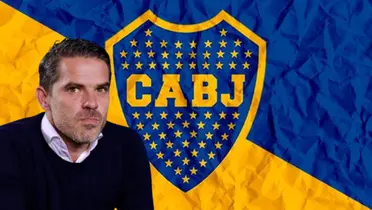 Fernando gago junto el escudo de Boca Juniors / FOTO 90 MIN
