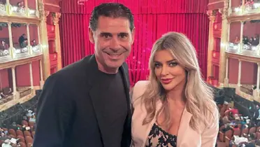 Fernando Hierro y su esposa Fani Stipkovic quién mencionó a Chivas recientemente | Foto: Mediotiempo