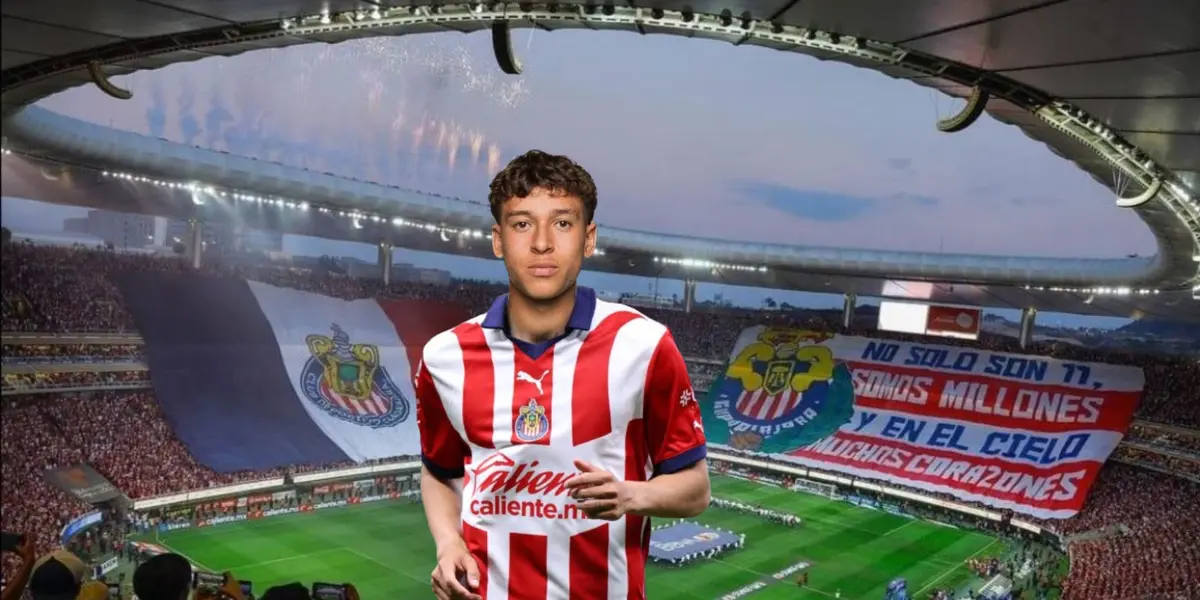 Fidel Barajas con la de Chivas y la afición De Chivas