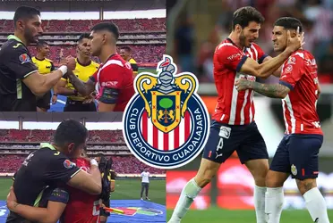 Filtran lo que le dijo Jesús Corona a Víctor Guzmán y por eso festejó así su anotación.