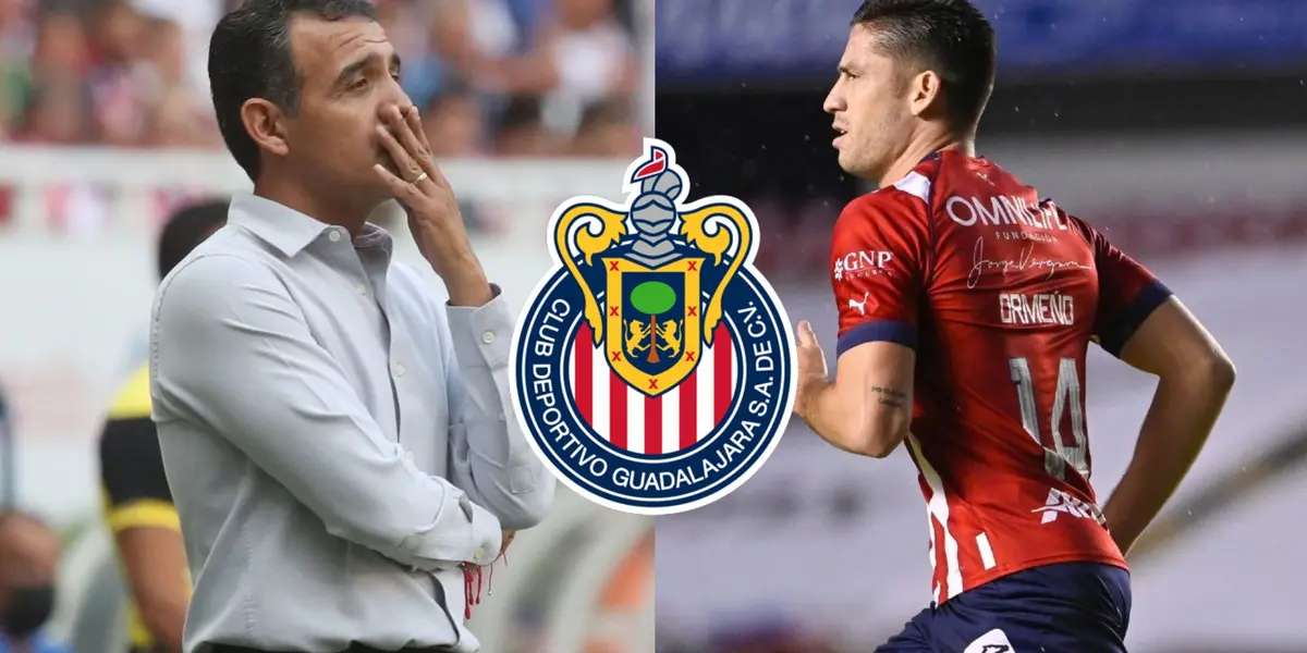 Finalmente, Santiago Ormeño pudo anotar su gol con Chivas y la reacción de Ricardo Cadena sorprendió a los chivahermanos