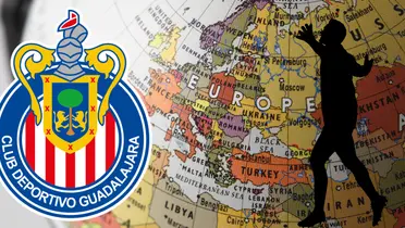 Fondo de Canva con escudo de Chivas