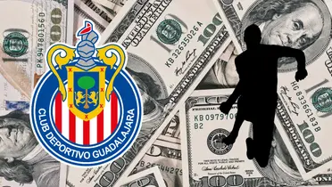 Fondo de Canva con escudo de Chivas