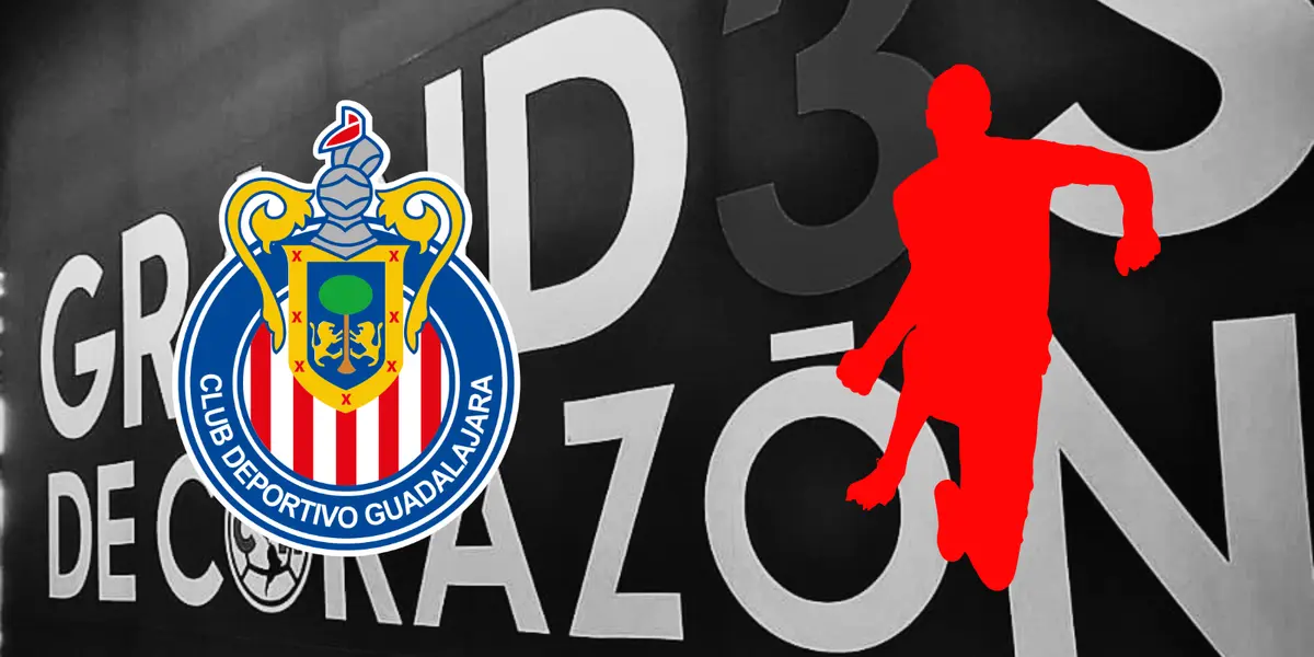 Fondo propio, con escudo de Chivas al frente.