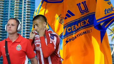 Fondo tomado de Tigres, con Alvarado y CH14 al frente