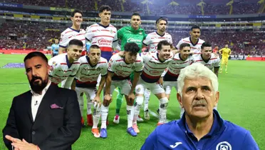 Foto del equipo de Chivas, Álvaro Morales y el Tuca