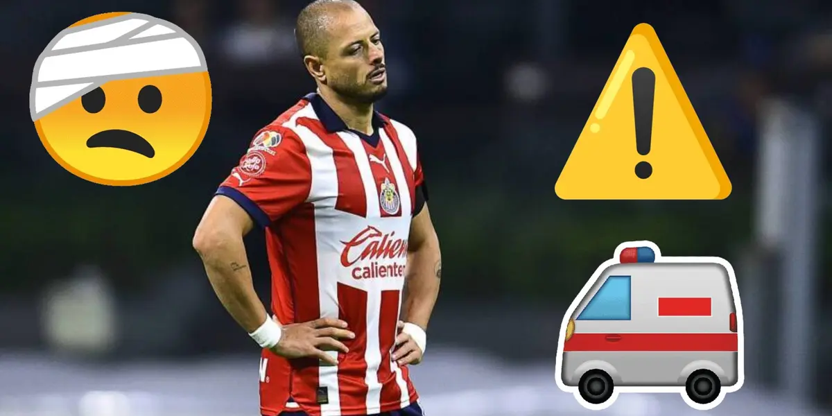 Fuente: TV Azteca / Chicharito Hernández en un juego de Chivas
