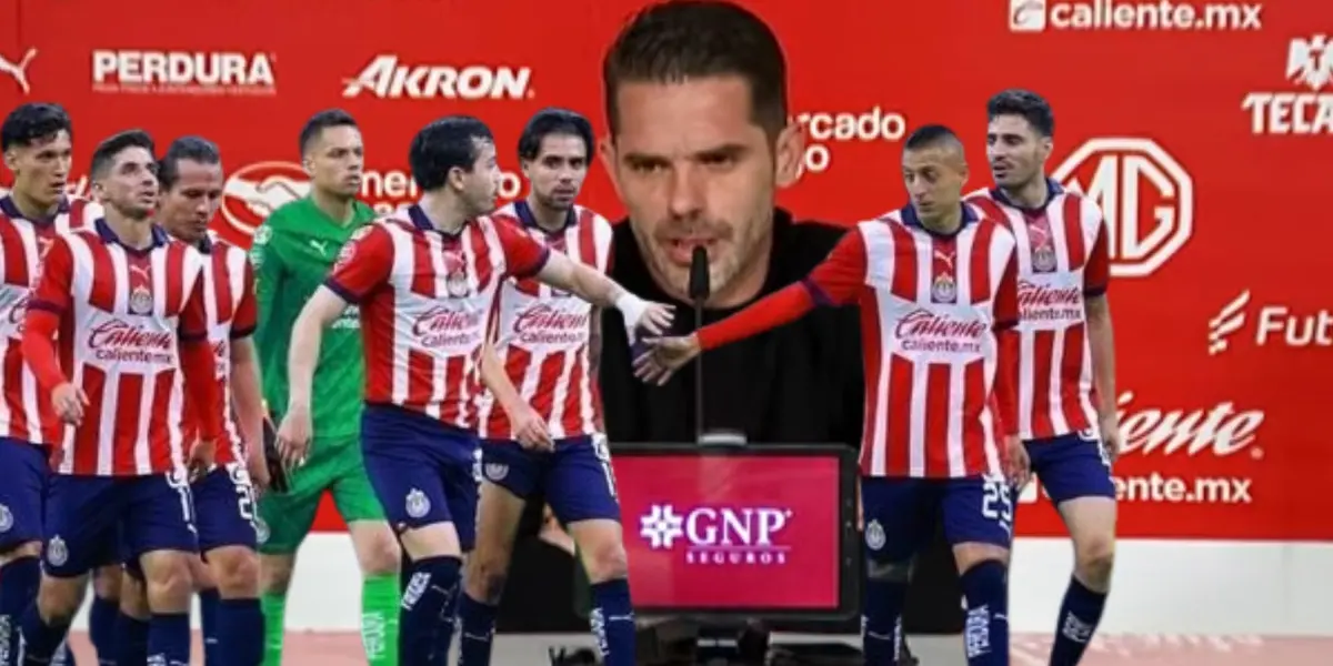 Gago en conferencia de prensa y jugadores de Chivas