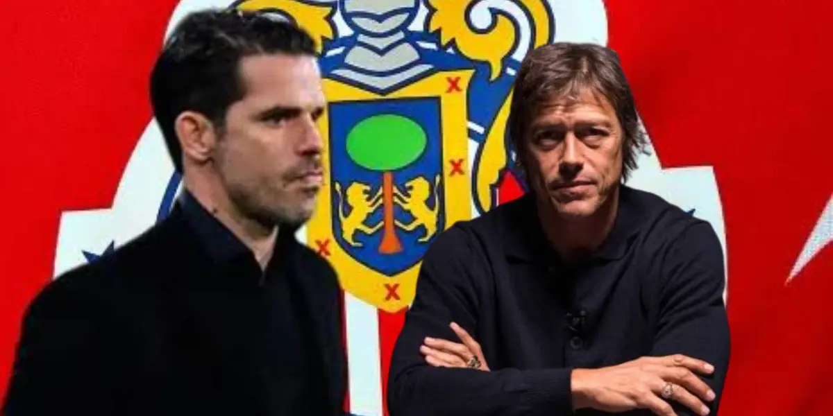 Gago y Almeyda con escudo de Chivas/FOTO: The coaches Voice