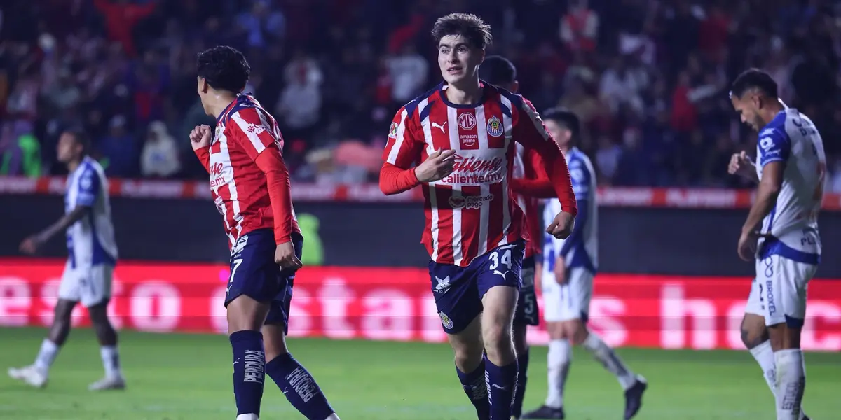 González celebrando. Foto: Chivas
