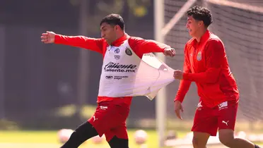 González en entreno. Foto: Chivas