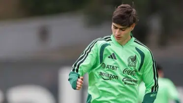 González en entreno. Foto: Selección Mexicana