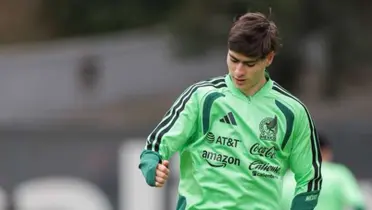 González entrenando. Foto: Selección Mexicana