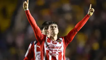 González festejando. Foto: Chivas
