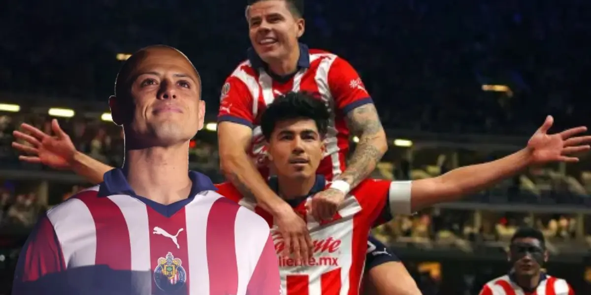 Guti Pável y Chicharito celebrando