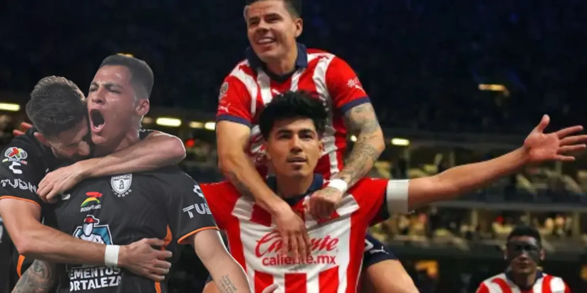 Guti y Pável con jugadores de Pachuca