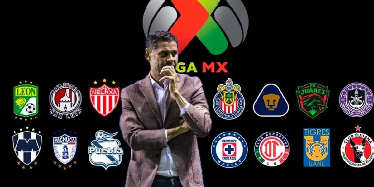 Hierro delantede los escudos de la Liga MX