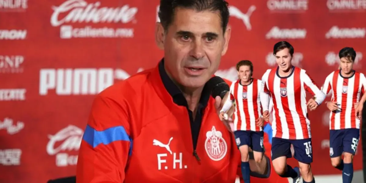Hierro en conferencia de prensa y canteranos de Chivas