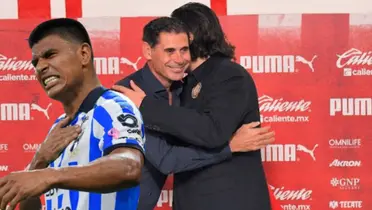 Hierro y Amaury se abrazan y Gallado con la de Rayados